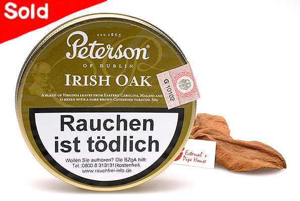 Peterson Irish Oak Pipe tobacco 50g Tin